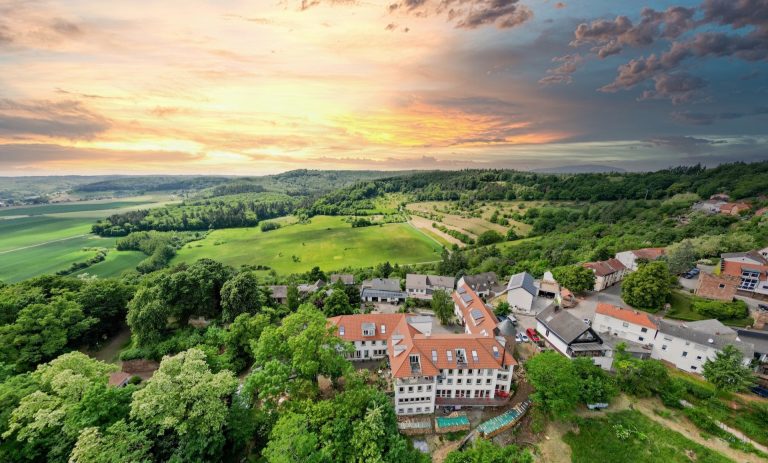 Retreats Burghof Stauf Luftaufnahme